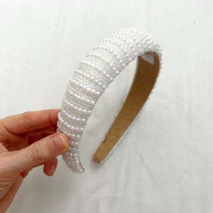 Pearl Beaded Bridal Headband